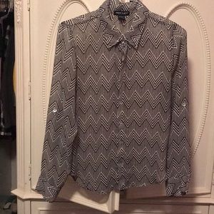 Black & White Blouse